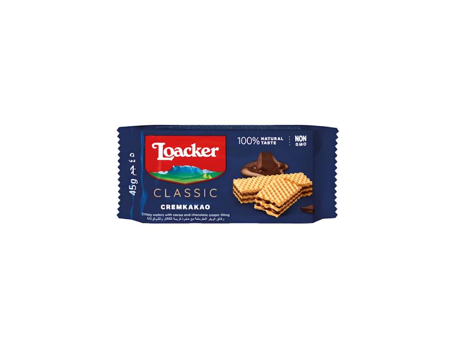 NewProject_51_fabd46ed-e7f7-4ebf-b11a-86af43ba28e5.jpg Loacker Classic Cremkakao Wafers, 45g × 25 alternate product view