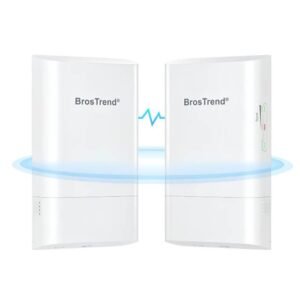 BrosTrend 5GHz Wireless Bridge Kit, 1km