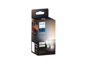 Philips Hue White Ambiance GU10 Smart Bulbs, 2 Pack