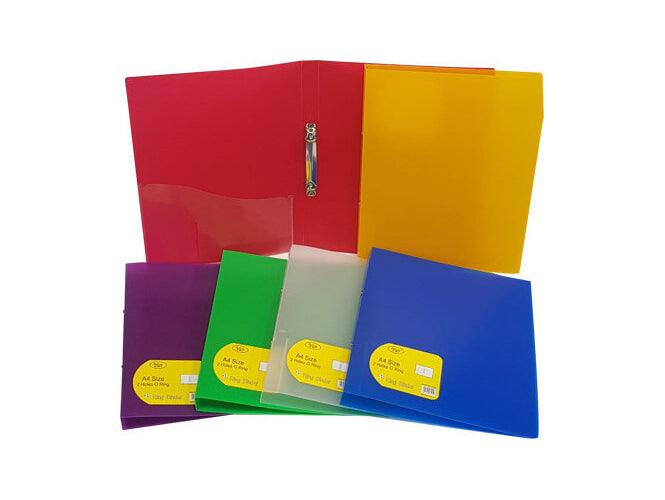 Deluxe 2-O Ring Binder, 20mm, Assorted Color