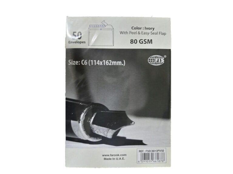 FIS C6 Envelope 114X162mm Ivory 50pcs-pack (FSEC8013PIV50)
