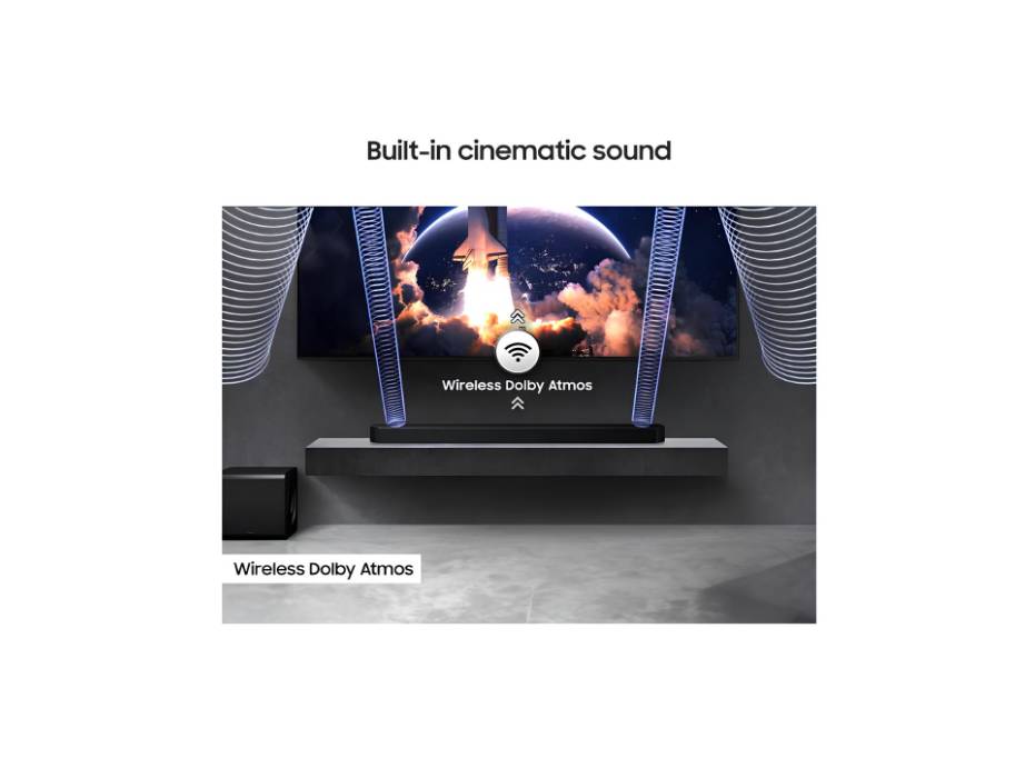 Samsung Q800F 5.1.2 Soundbar in-use view