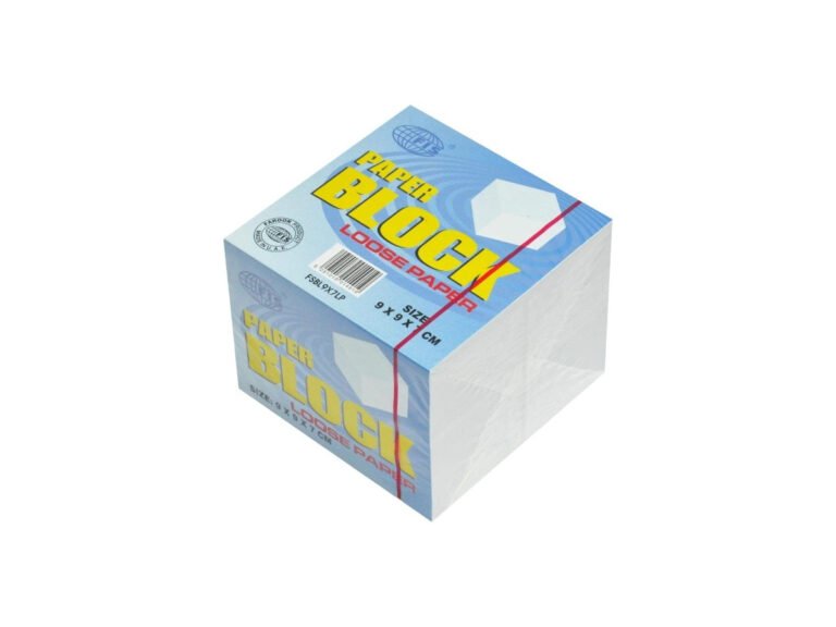 FIS Paper Cube White without Gum 9x9x7cm