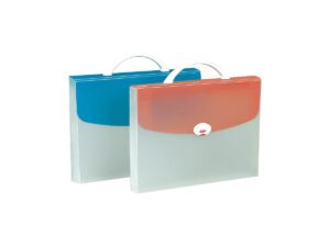 Deli E5571 Document Case Buckled with Handle A4 4C, Assorted Color