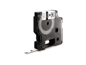 Dymo Rhino 18443 Vinyl 9mm Black on White Tape