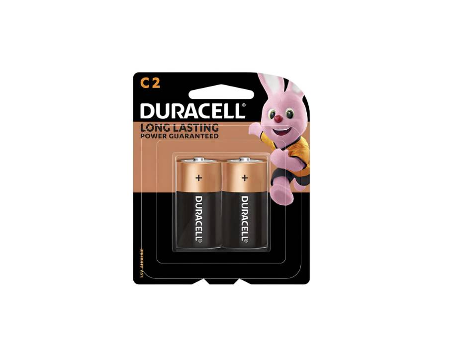 Duracell C batteries 2 pack MN1400 LR14 1.5 V