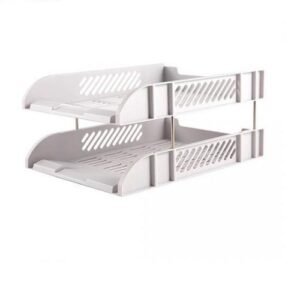 DELI 2 Tier Plastic Document Tray