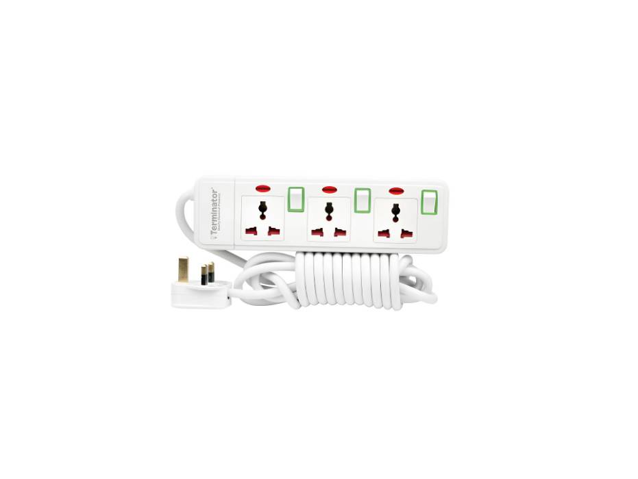 Terminator TPB 41XN extension socket, 3 outlets / 3 m — TPB 413N-3M supplier product view