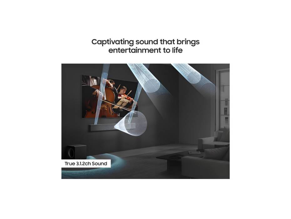 Samsung QS700F 3.1.2 Soundbar in-use view