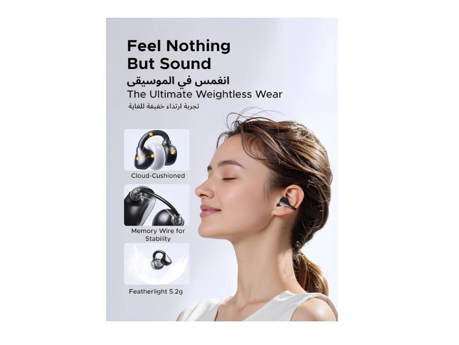 UGREEN ClipBuds clip-on earbuds product view