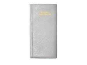 FIS PVC Business Card Holder, 96 Cards, 128 X 258mm, Grey