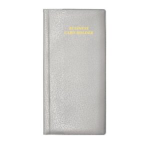 FIS PVC Business Card Holder, 96 Cards, 128 X 258mm, Grey