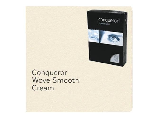 Conqueror Paper, A4, 100gsm, Cream, Wove Finish, 500sh/Pack