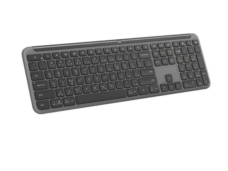 Logitech Signature Slim K950 Wireless Keyboard, Arabic Layout – Graphite