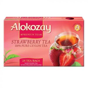 Alokozay Strawberry Tea – 25 Tea Bags in Foil Wrapped