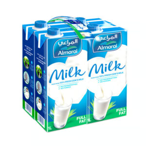 Almarai Full Fat Milk 1L Pack of 4