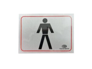 FIS Sticker Restroom “MEN” 80 x 110mm FST811MENN