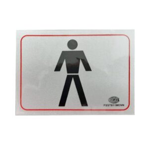 FIS Sticker Restroom “MEN” 80 x 110mm FST811MENN