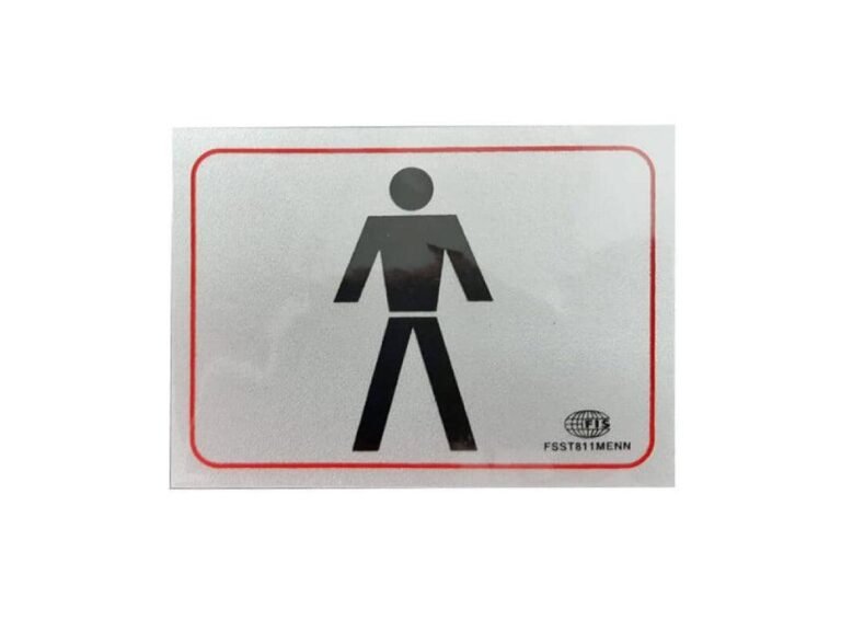 FIS Sticker Restroom “MEN” 80 x 110mm FST811MENN