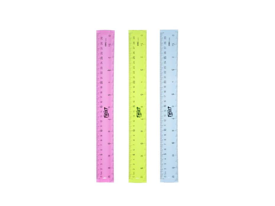 NewProject_63_eb64ec1c-df4c-49d0-bcaa-024bd4bcdcaf.jpg Deli 30cm assorted-colour ruler bent angle view