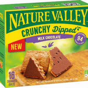 Nature Valley Crunchy Dipped Milk Chocolate Oats Bar, 20g Pack of 16