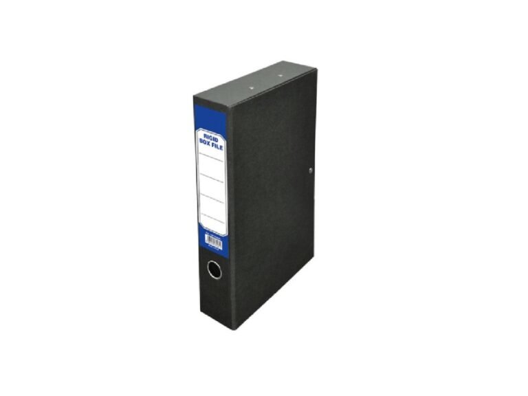 FIS Laminated Rigid Closed Box File F/S Black
