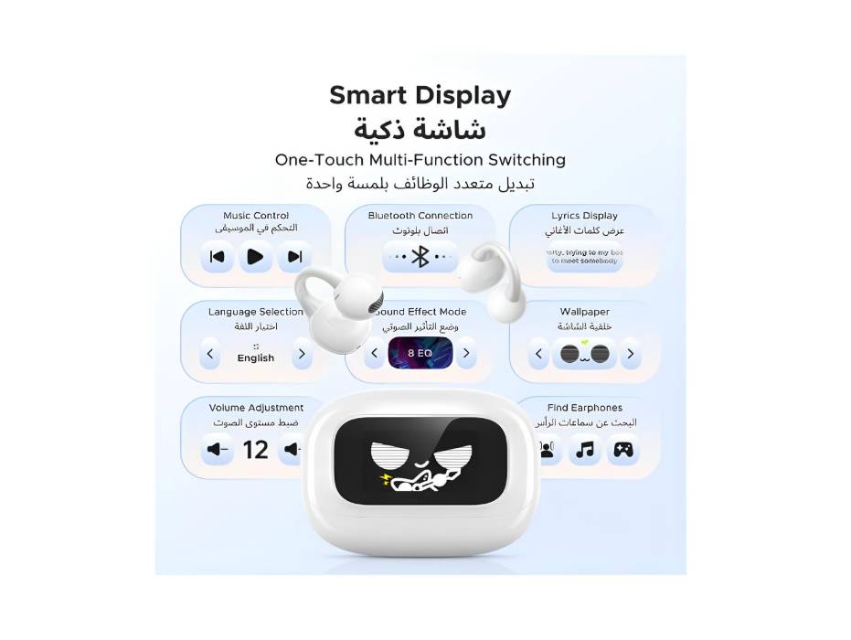 UGREEN ClipBuds Magic touchscreen charging case