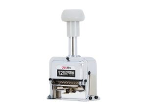 DELI 7512 Numbering Machine, 57.5×30.5×19.5cm, 12 digits