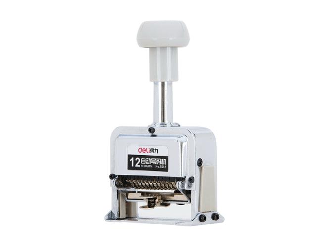 DELI 7512 Numbering Machine, 57.5×30.5×19.5cm, 12 digits