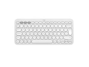 Logitech Pebble Keys 2 K380s, Multi-Device Bluetooth Wireless Keyboard, White