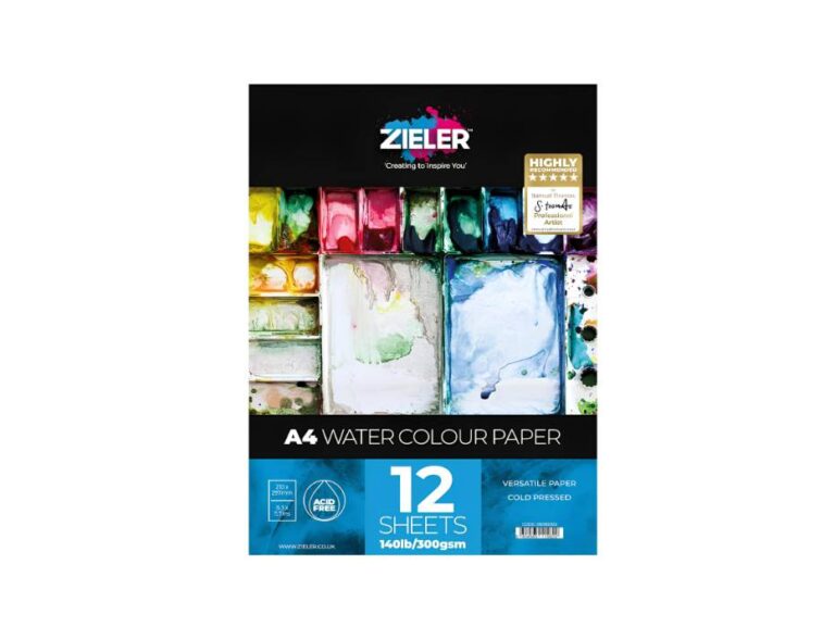 Zieler Watercolor Pad – A4 ,300gsm Soft white color paper