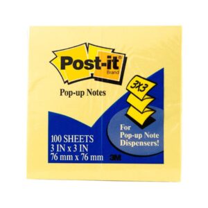 3M Post-it Pop-up Notes Refills for Pop-up Dispensers 3inx3in