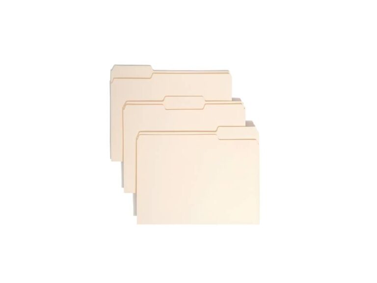 Smead 11928 Letter File Folders, 1/3-Cut, Pack of 24