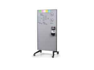 Legamaster Mobile GlassBoard Grey 90 x 175cm Part No. 7-105400