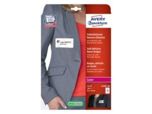 Avery L4785-20 Self-Adhesive Label Rounded Rectangle Removable, 20sheets/Pack
