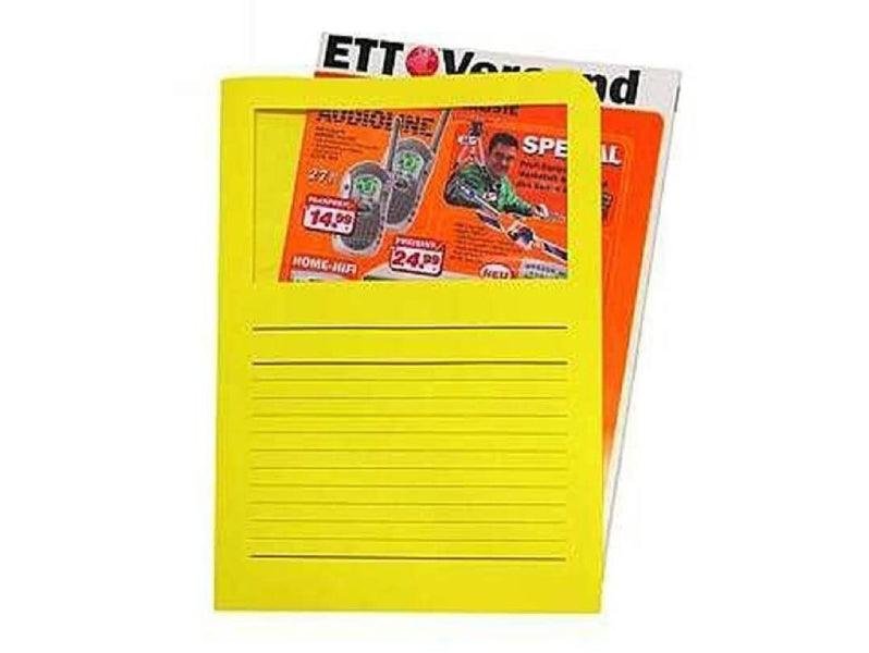 Elco Ordo Classico, L Paper Folder with Window, 5/pack, Golden Yellow - Image 2
