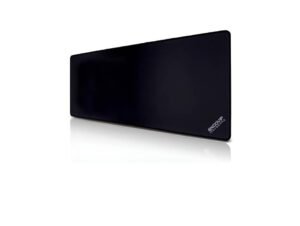 EXCOVIP Large Gaming Fabric Desk Mat with Stitched Edges, Black (90cm x 30cm)