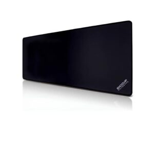 EXCOVIP Large Gaming Fabric Desk Mat with Stitched Edges, Black (90cm x 30cm)