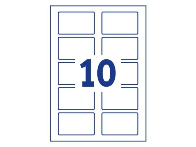 Avery L4785-20 Self-Adhesive Label Rounded Rectangle Removable, 20sheets/Pack - Image 4