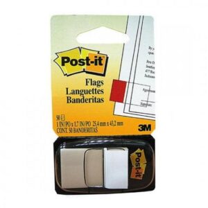 3M Post-it Flags White 680-6 25mmx43mm 50 flags/dispenser