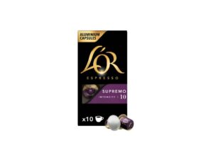 L’OR Espresso Supremo Intensity 10 Capsules, Pack of 10