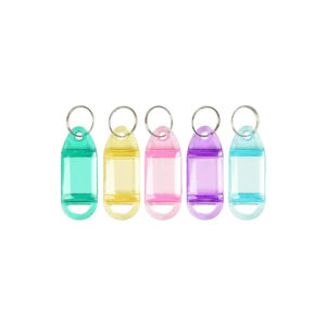 FIS Plastic Key Rings, Assorted Colors, 25pcs/pack