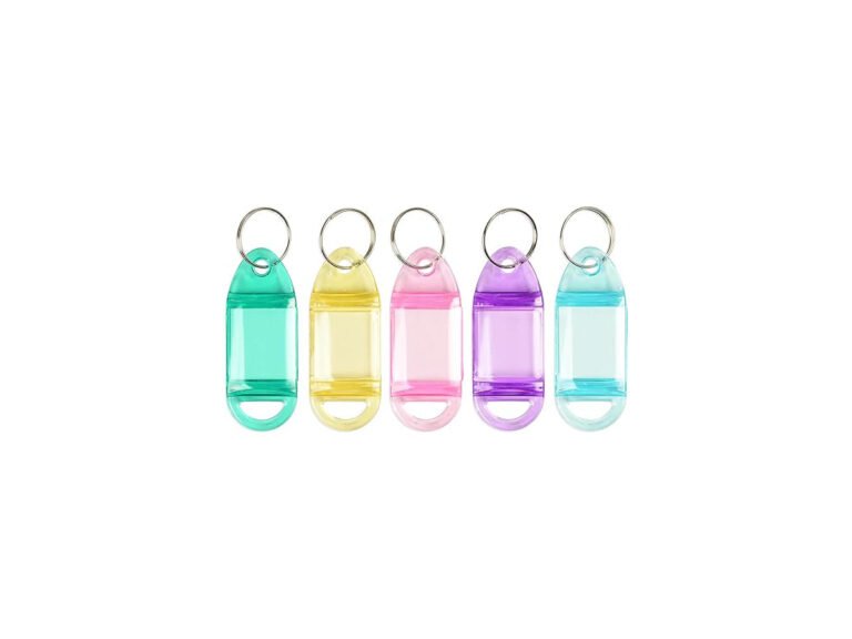 FIS Plastic Key Rings, Assorted Colors, 25pcs/pack