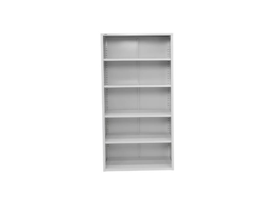 Hadid four-shelf full-height cabinet angle view