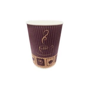 Falcon Rippled Paper Cup, 4oz. 25pcs-pack