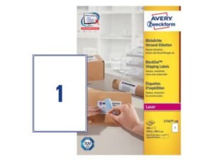 Avery BlockOut Shipping Labels, 199.6 x 289.1mm (L7167-100)