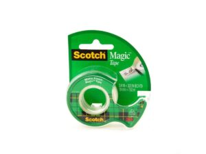 3M Scotch Magic Tape with Refillable Dispenser, 3/4″ x 300″