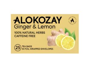 Alokozay Ginger and Lemon Tea, 25 Foil-Wrapped Bags