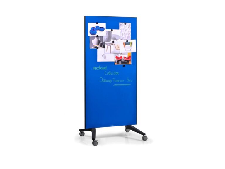Legamaster Mobile GlassBoard Blue 90 x 175cm Part No. 7-105300