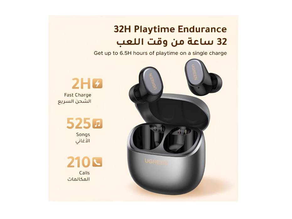 UGREEN Dots in-ear earbuds and charging case